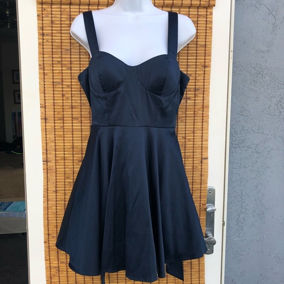 Satin Blue dress - Picture 2 of 5